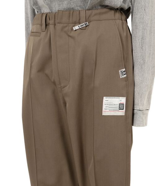 Mix Layered Wool Gabardine Pants