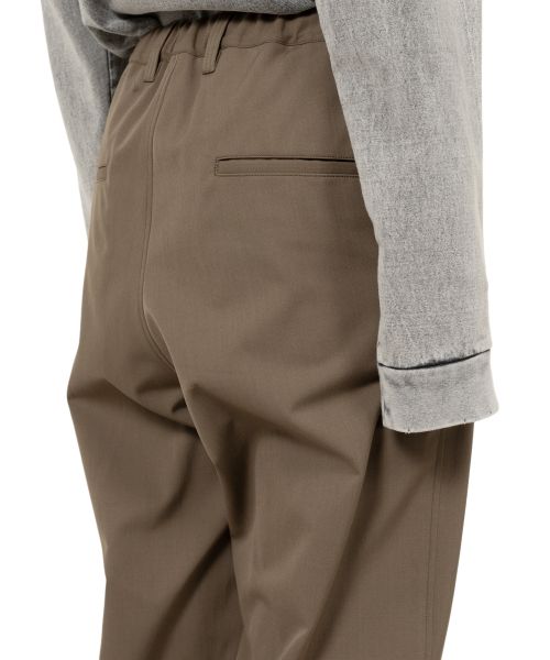 Mix Layered Wool Gabardine Pants