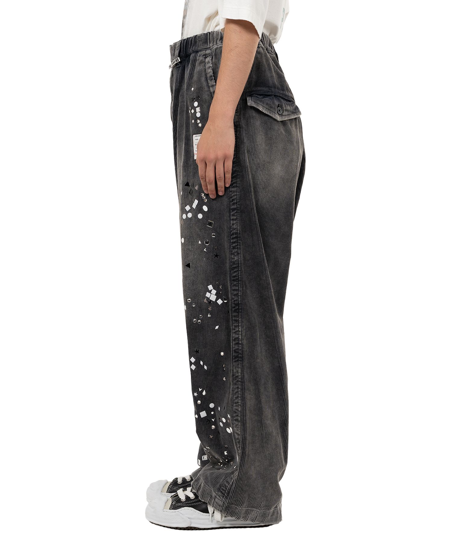 Embellished Corduroy Pants