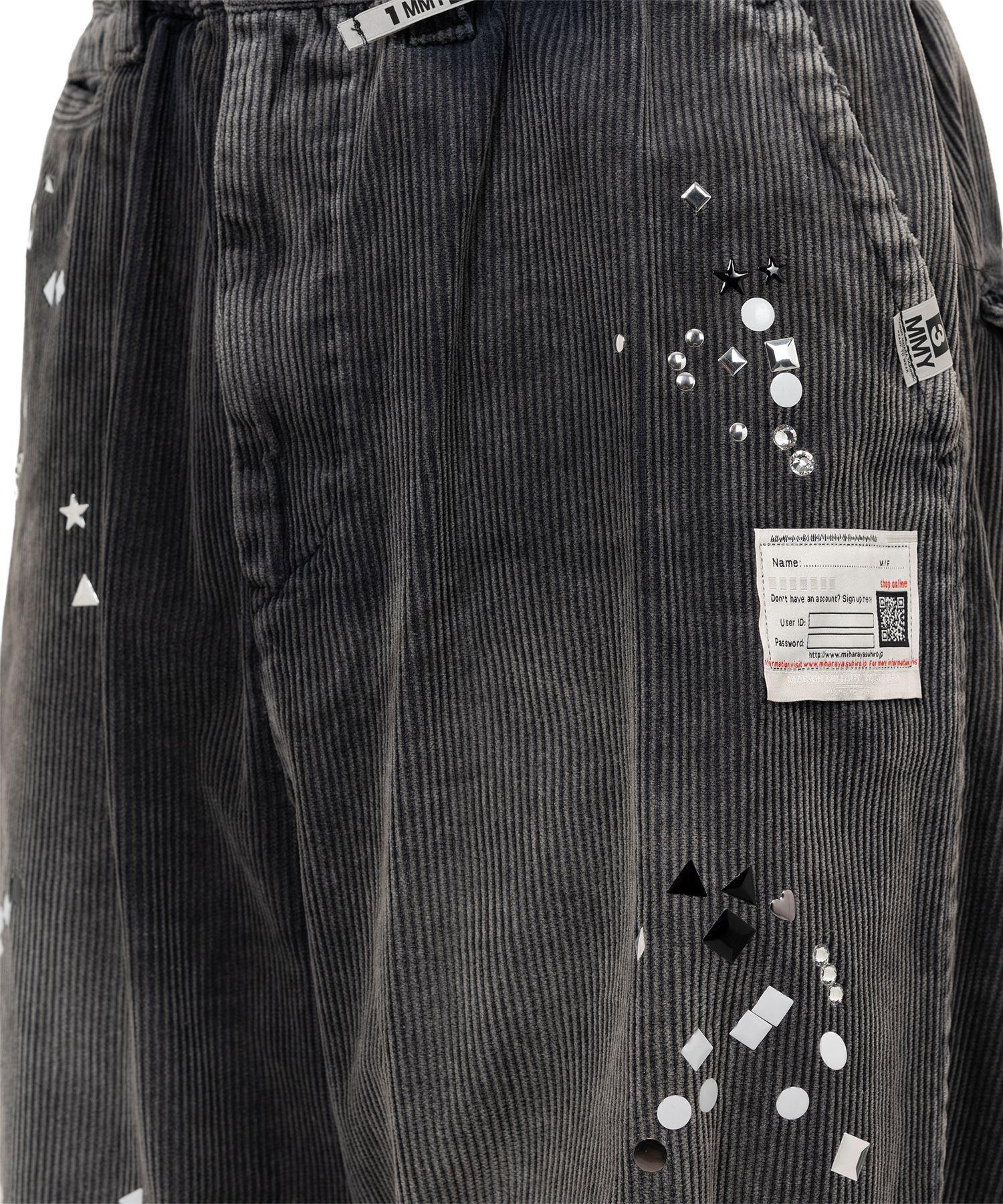 Embellished Corduroy Pants