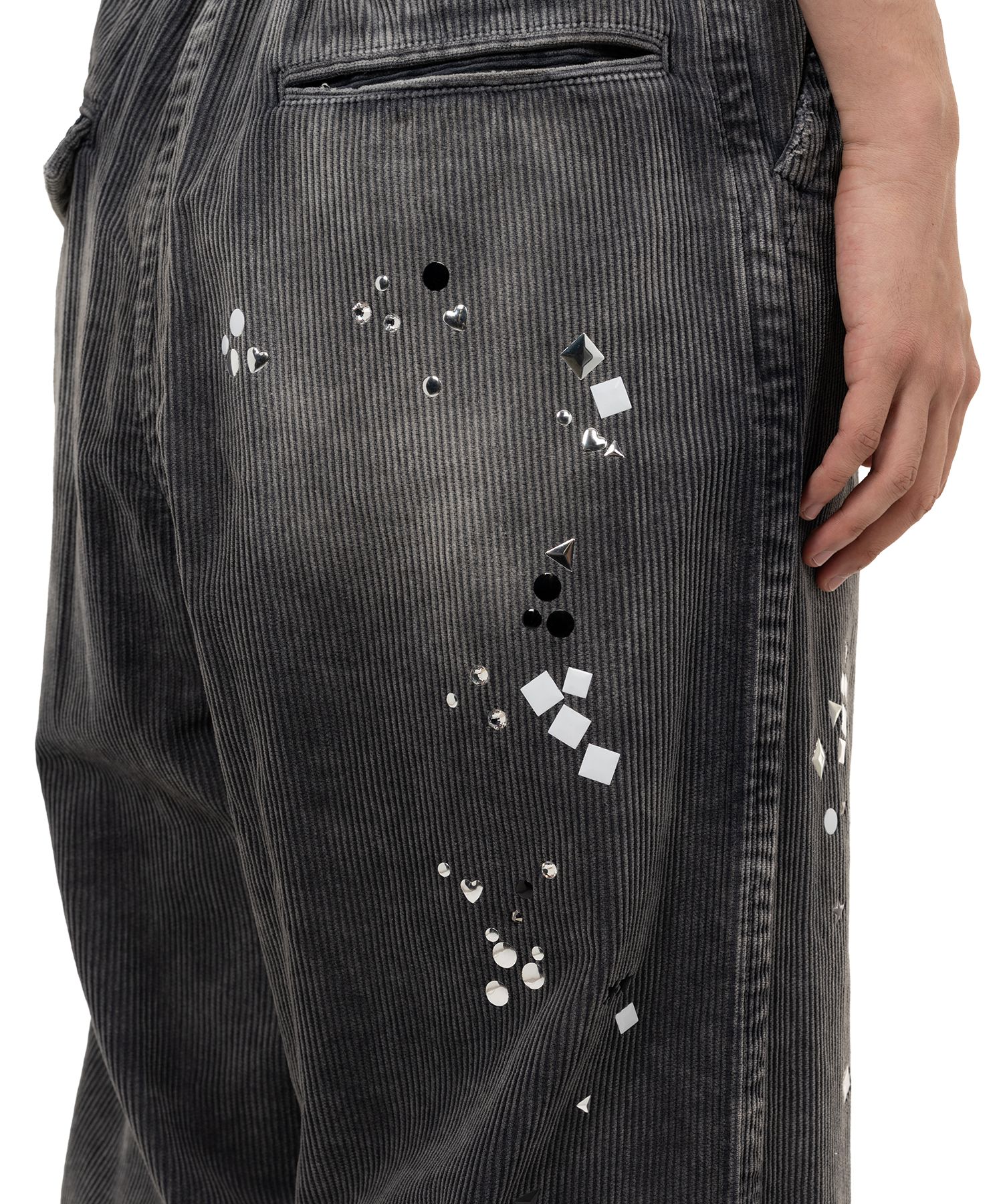 Embellished Corduroy Pants