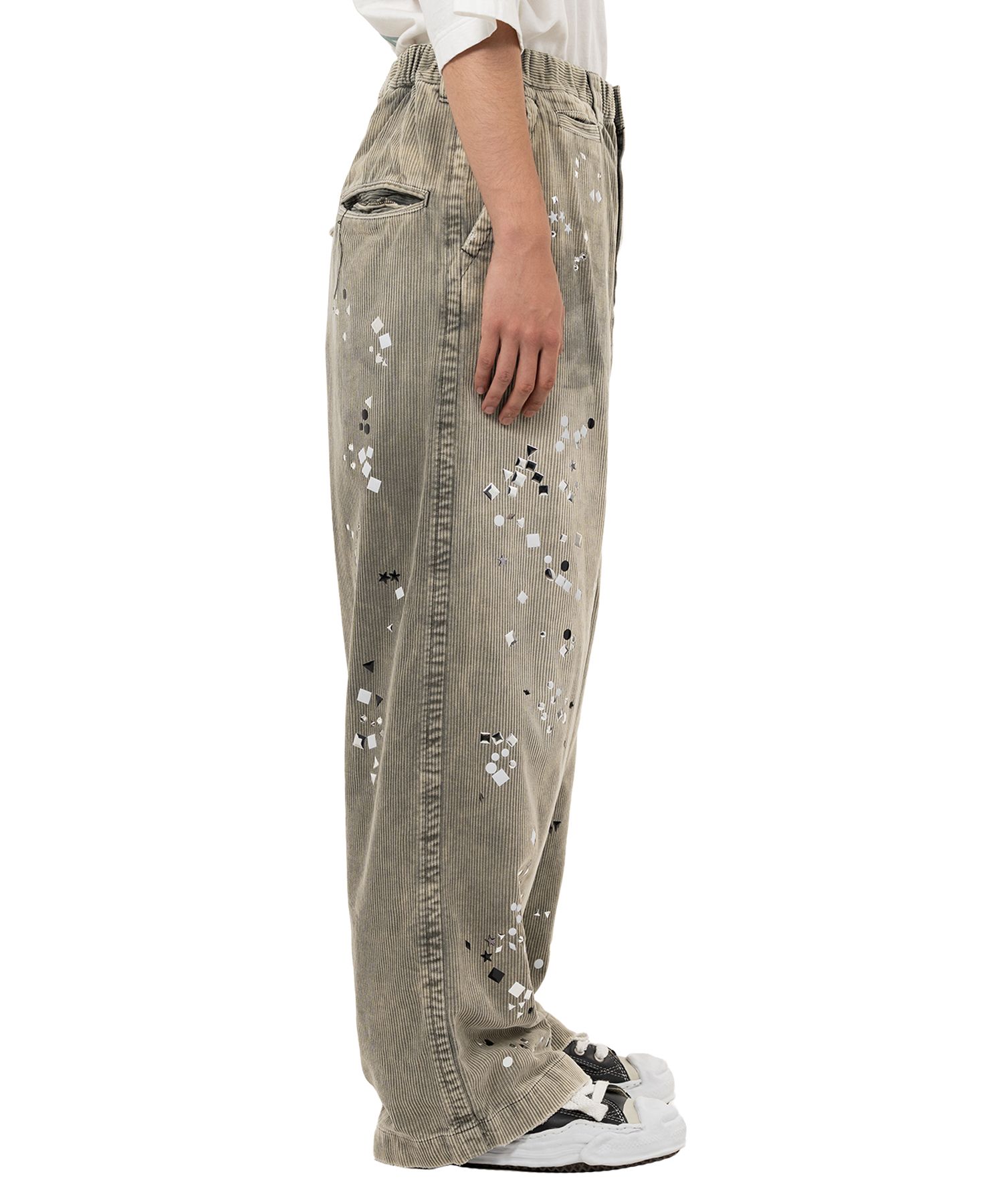 Embellished Corduroy Pants