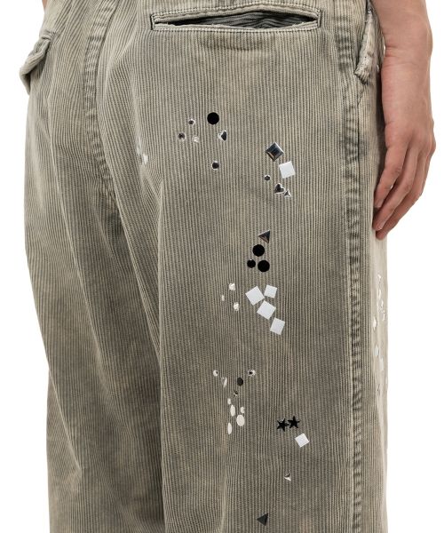 Embellished Corduroy Pants