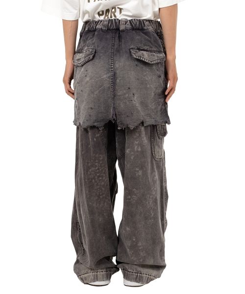 1/31迄❗️ミハラヤスヒロ　22SAW ボトム レイヤード キルティングコート Maison MIHARA YASUHIRO 2022-23 Autumn/Winter Men's