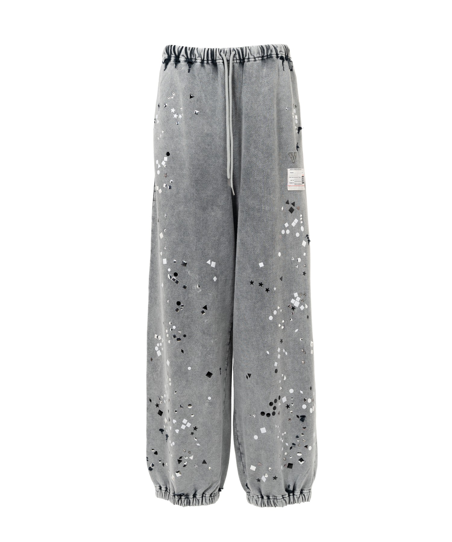 Embellished Bleached Sweat Pants