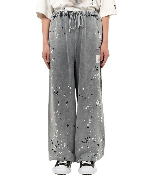 Embellished Bleached Sweat Pants