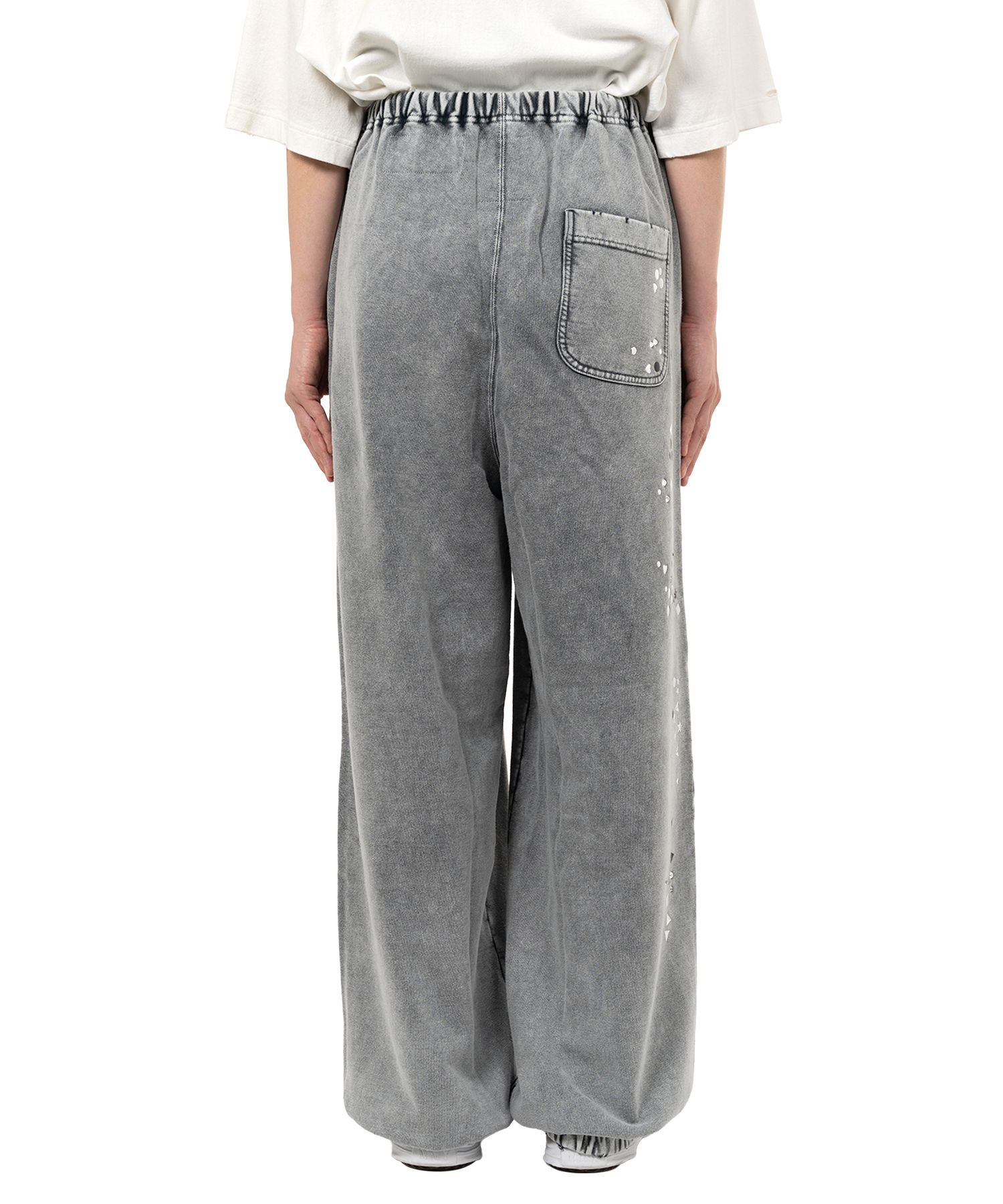 Embellished Bleached Sweat Pants