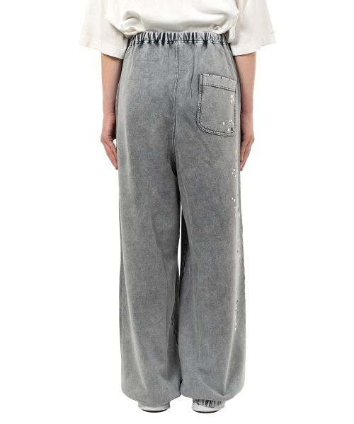 Embellished Bleached Sweat Pants