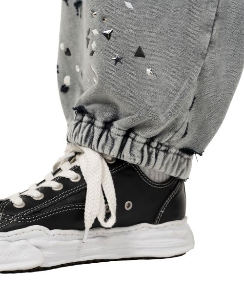 Embellished Bleached Sweat Pants