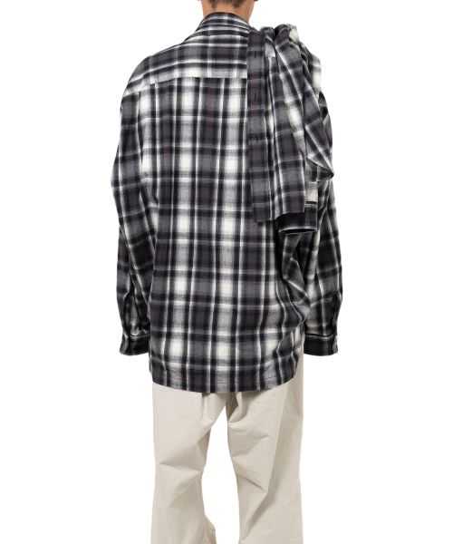 Front Layered Check Shirt