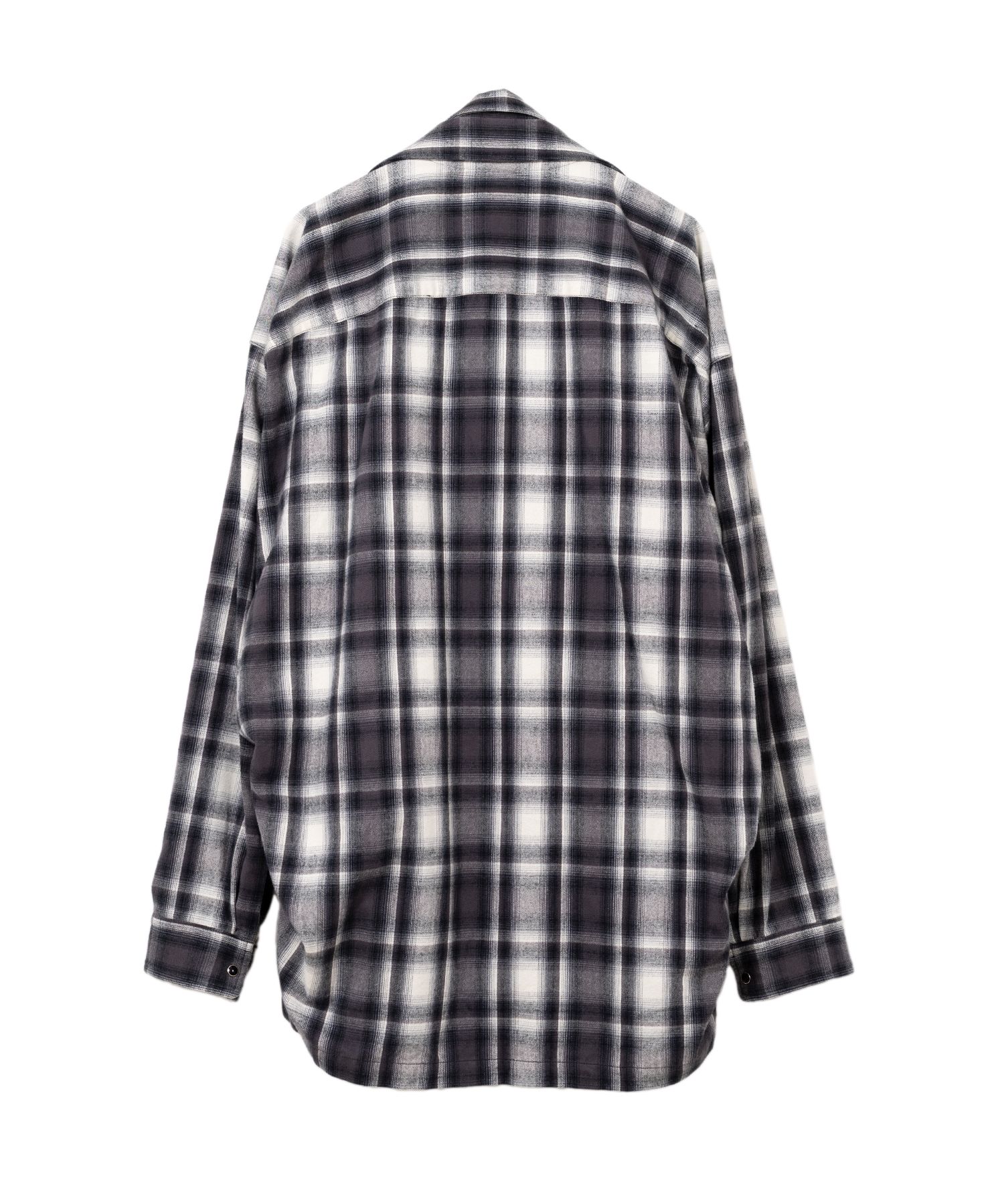 Front Layered Check Shirt