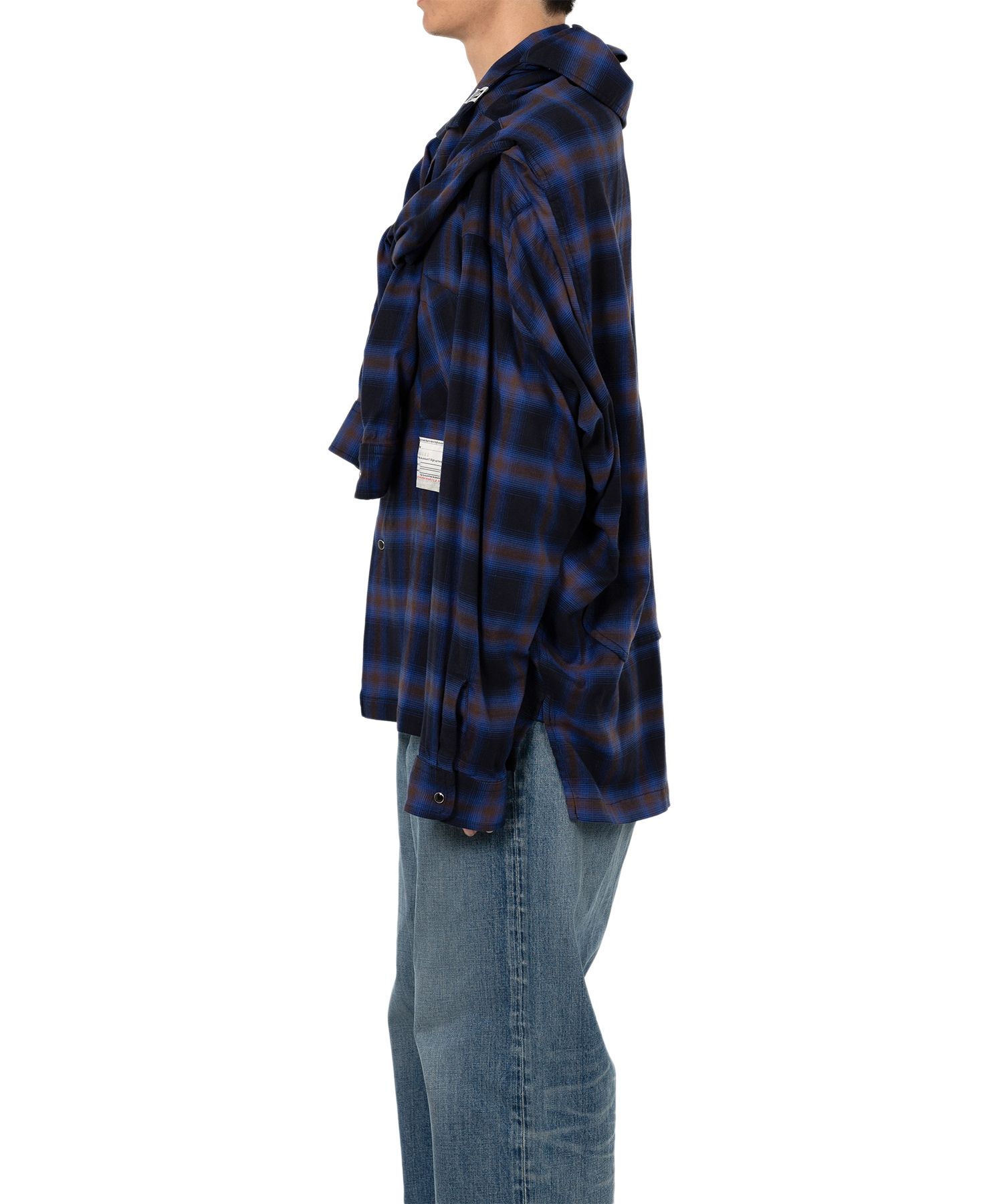 【未使用】 ミハラヤスヒロ DOUBLE LAYERED L/S SHIRT Maison MIHARA YASUHIRO ONLINE STORE（メゾンミハラヤスヒロ