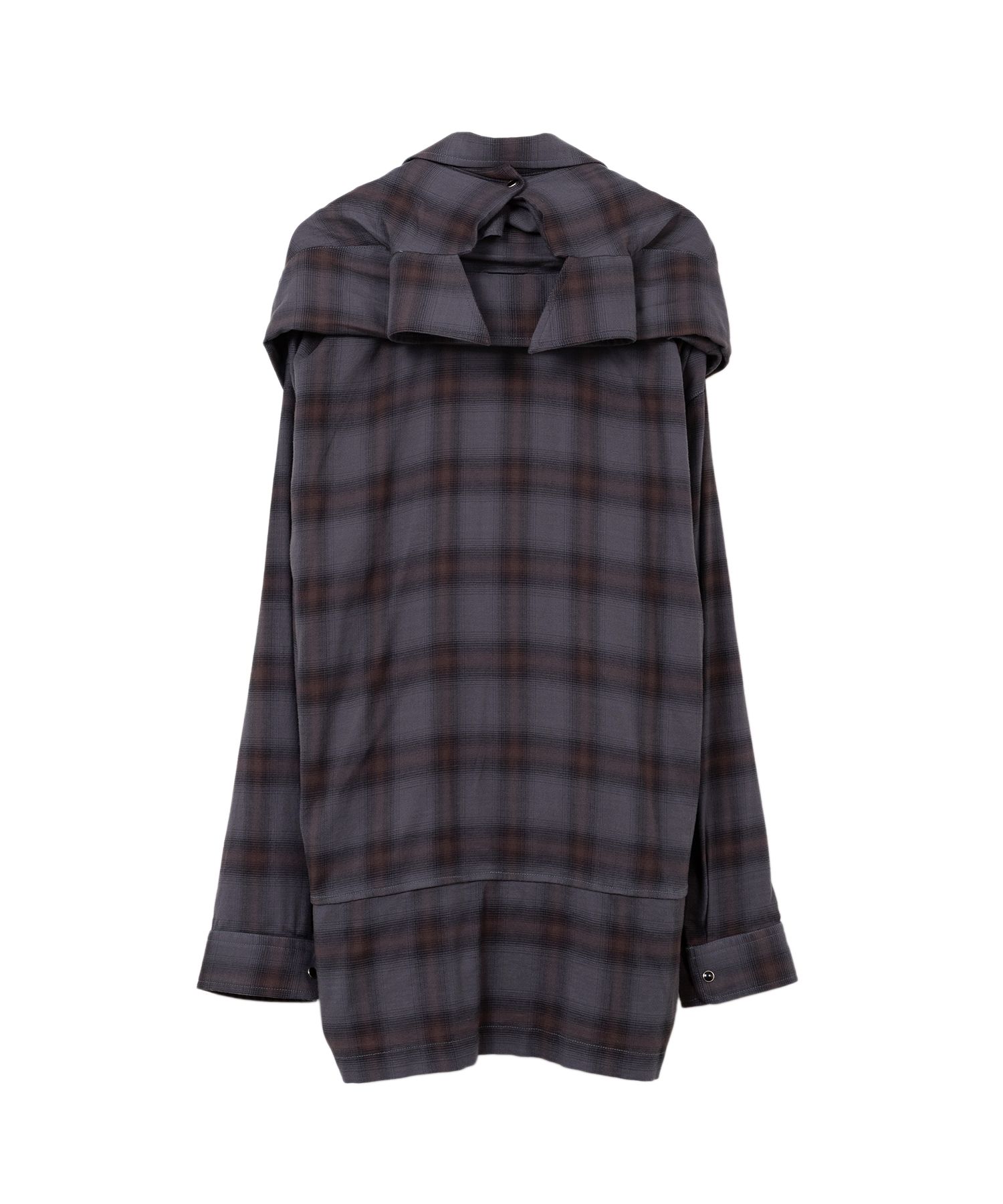 【未使用】 ミハラヤスヒロ DOUBLE LAYERED L/S SHIRT MIHARA YASUHIRO/ミハラヤスヒロ】DOUBLE LAYERED SHIRTS/ダブル