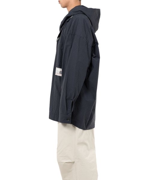 Extended Placket Hood Shirt