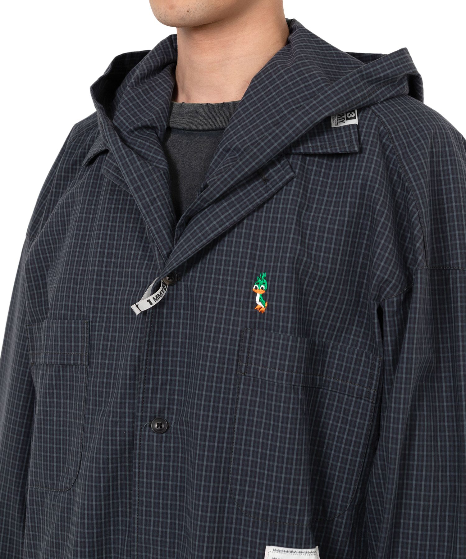 Extended Placket Hood Shirt