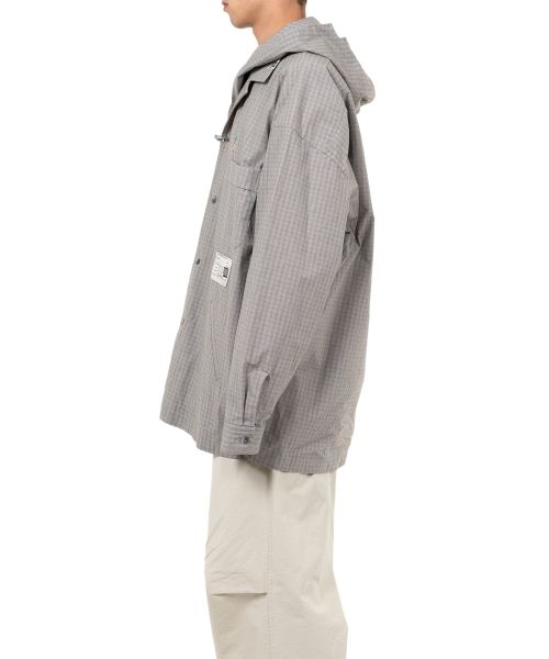 Extended Placket Hood Shirt
