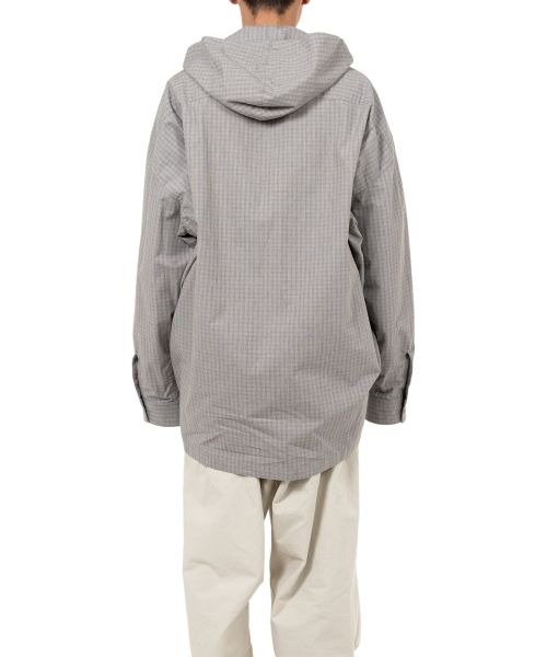 Extended Placket Hood Shirt