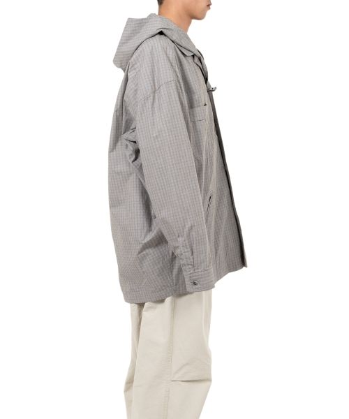 Extended Placket Hood Shirt