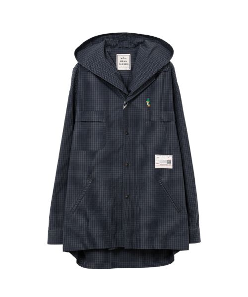 Extended Placket Hood Shirt
