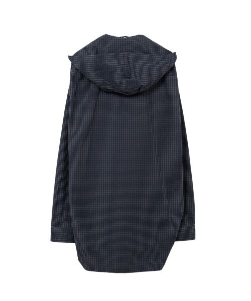 Extended Placket Hood Shirt