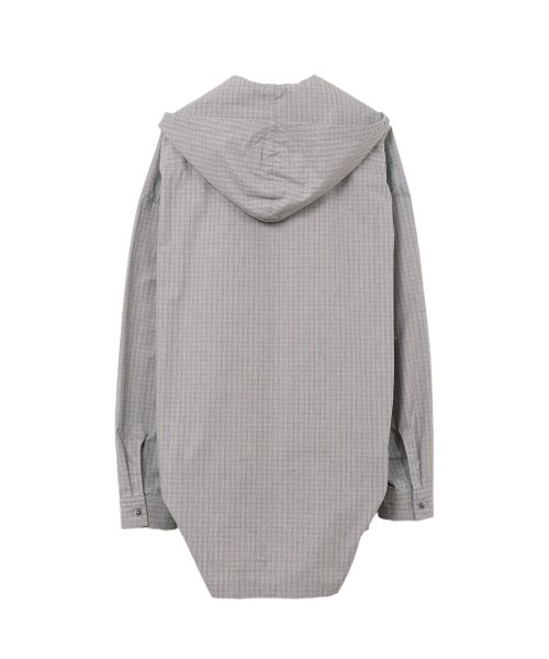 Extended Placket Hood Shirt