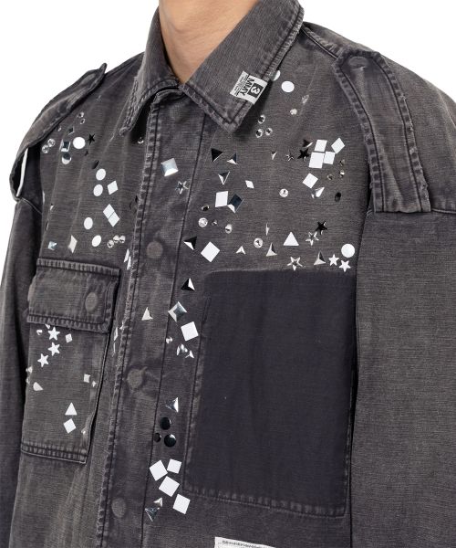 Embellished Military Shirt