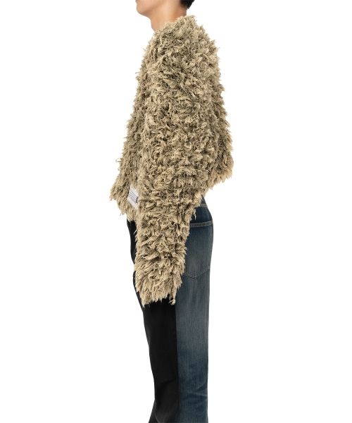 Bleached Shaggy Knit Sweater