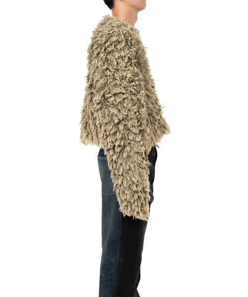 Bleached Shaggy Knit Sweater