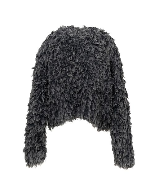 Bleached Shaggy Knit Sweater