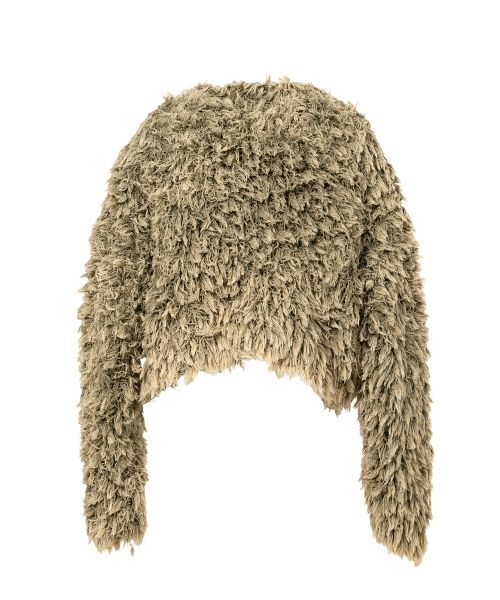 Bleached Shaggy Knit Sweater