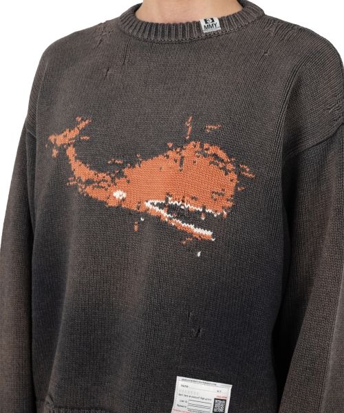 Whale Jacquard Knit Sweater