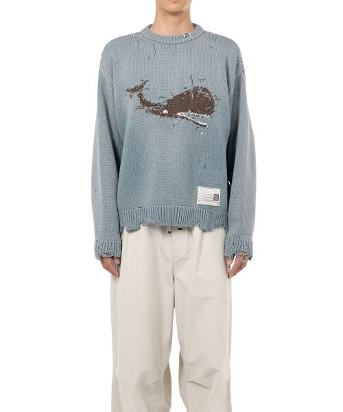 Whale Jacquard Knit Sweater