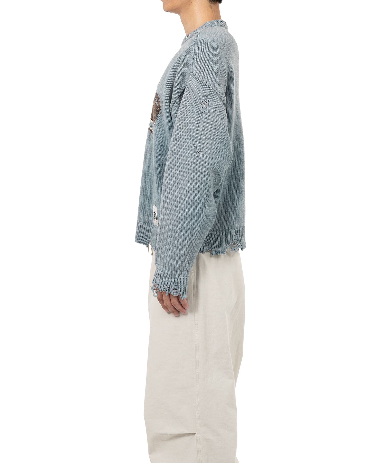 Whale Jacquard Knit Sweater