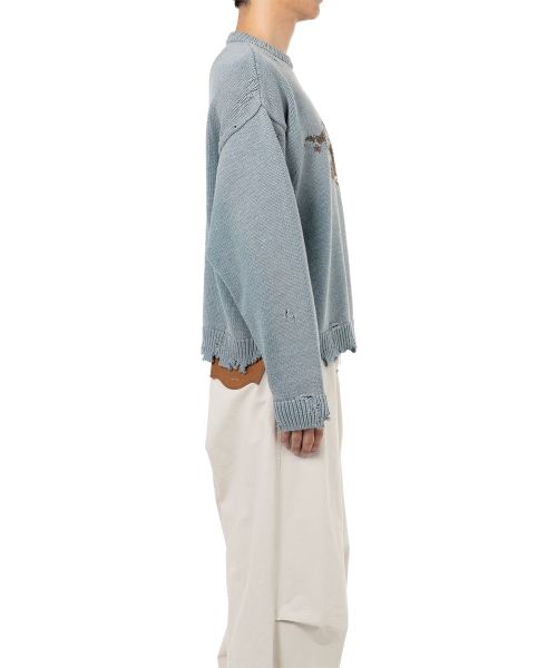 Whale Jacquard Knit Sweater