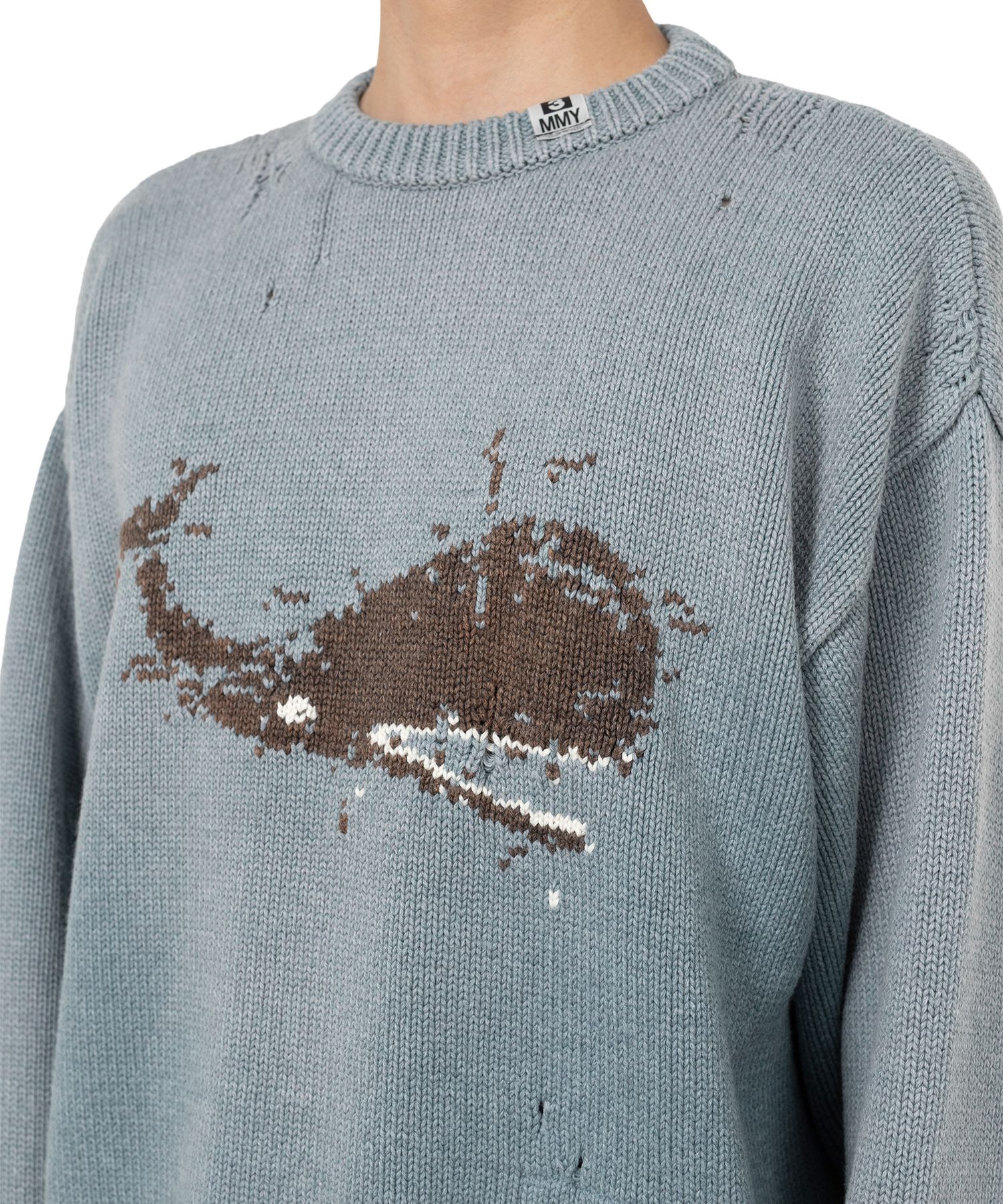 Whale Jacquard Knit Sweater