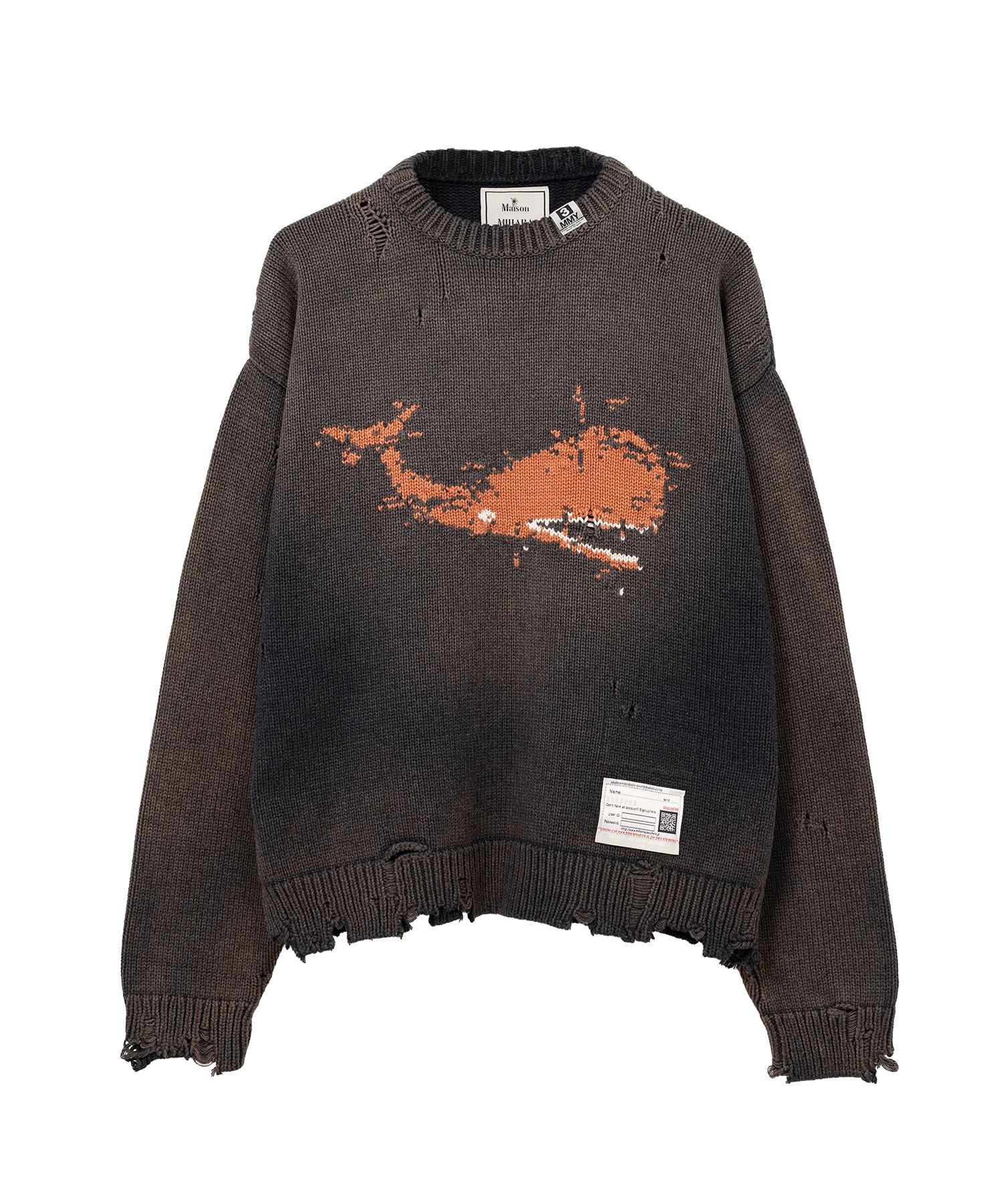 Whale Jacquard Knit Sweater