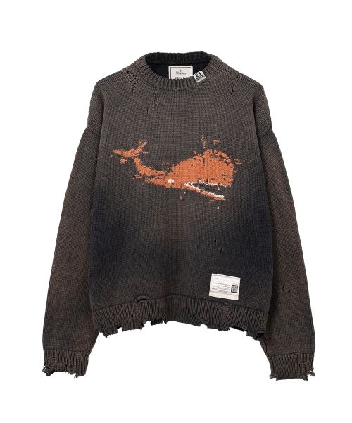 Whale Jacquard Knit Sweater