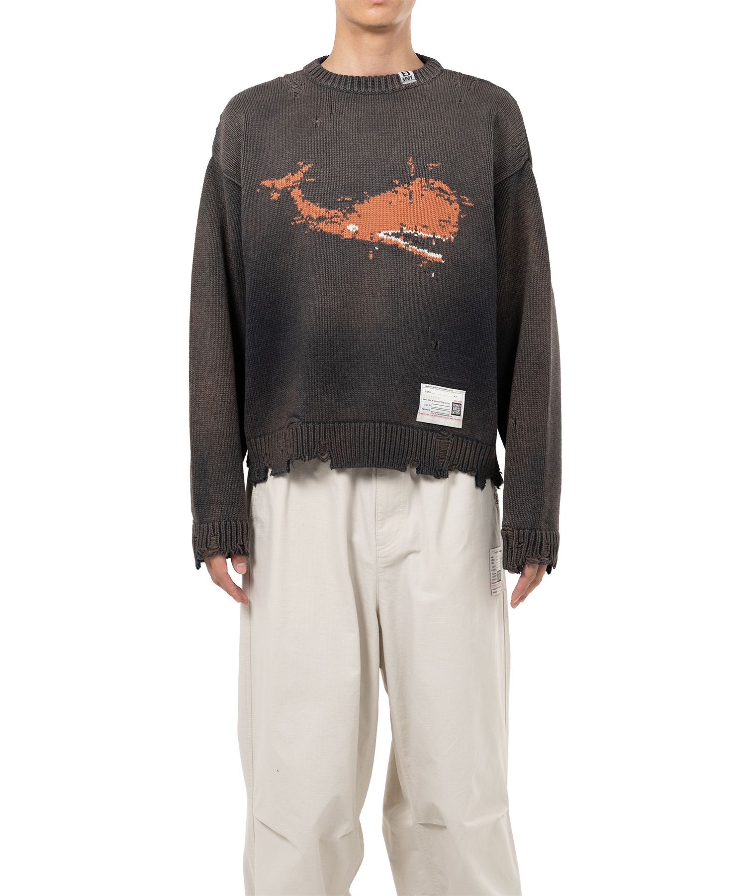 Whale Jacquard Knit Sweater