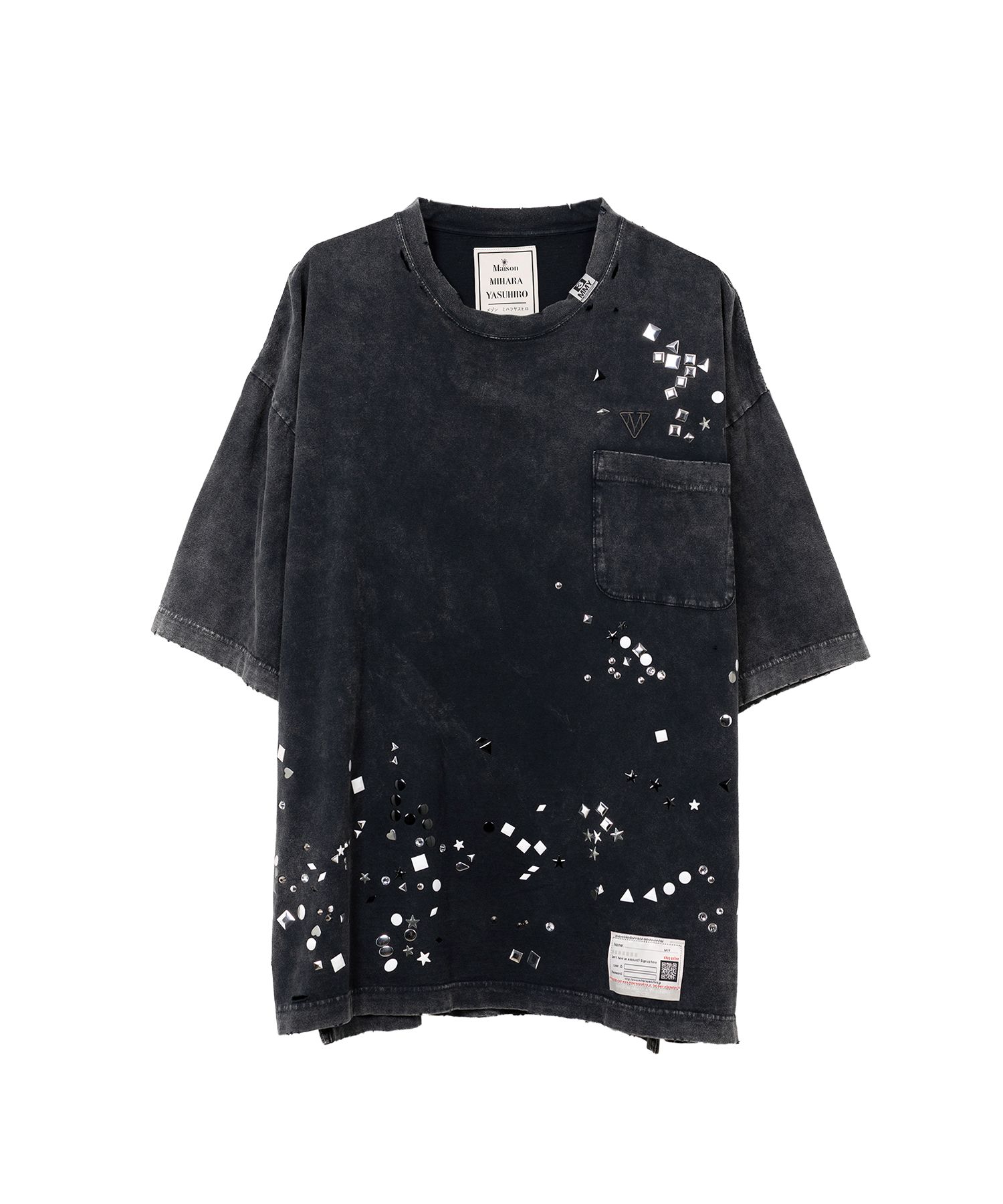 (ミハラヤスヒロ) MIHARA YASUHIRO Tシャツ A12TS652 MAISON MIHARA YASUHIRO]Dog Printed T-shirt/BLACK(A12TS652