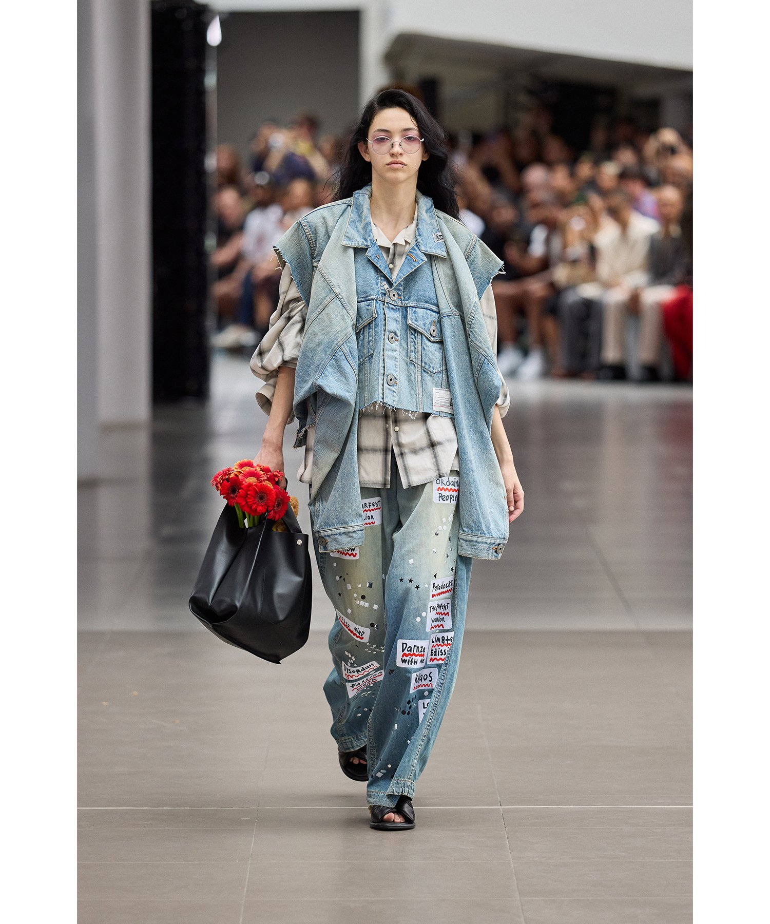 Video Rental Print Leather Shopping Bag