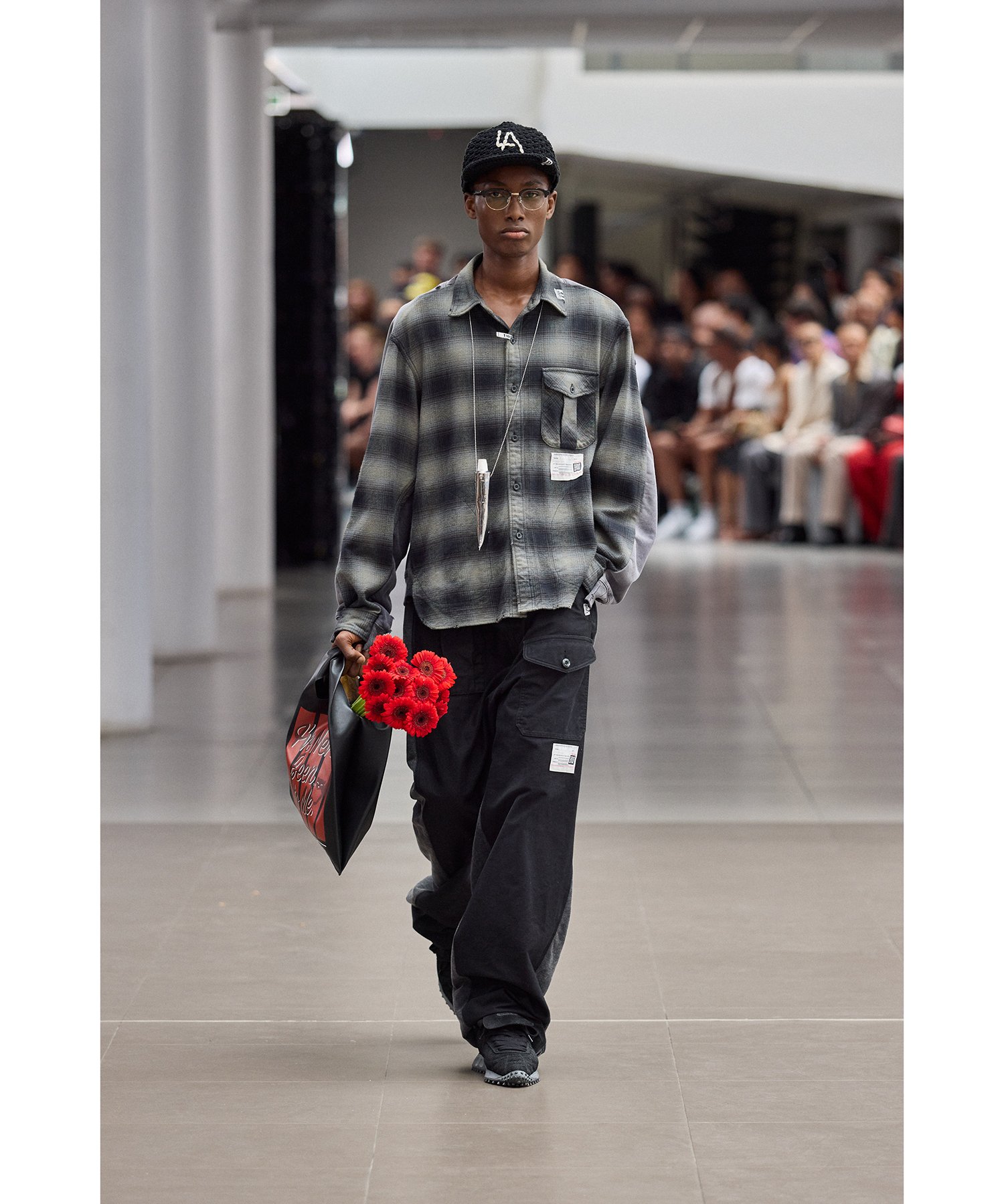 Cat Print Leather Shopping Bag