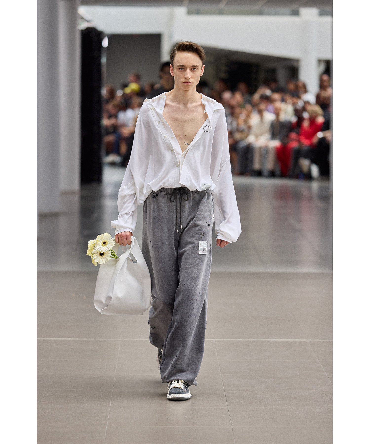 Cat Print Leather Shopping Bag