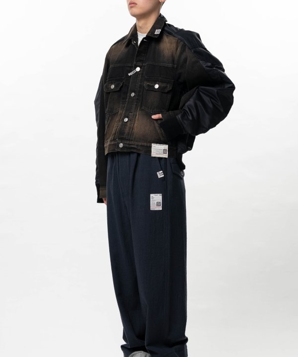 Front Back Combined Denim Jacket