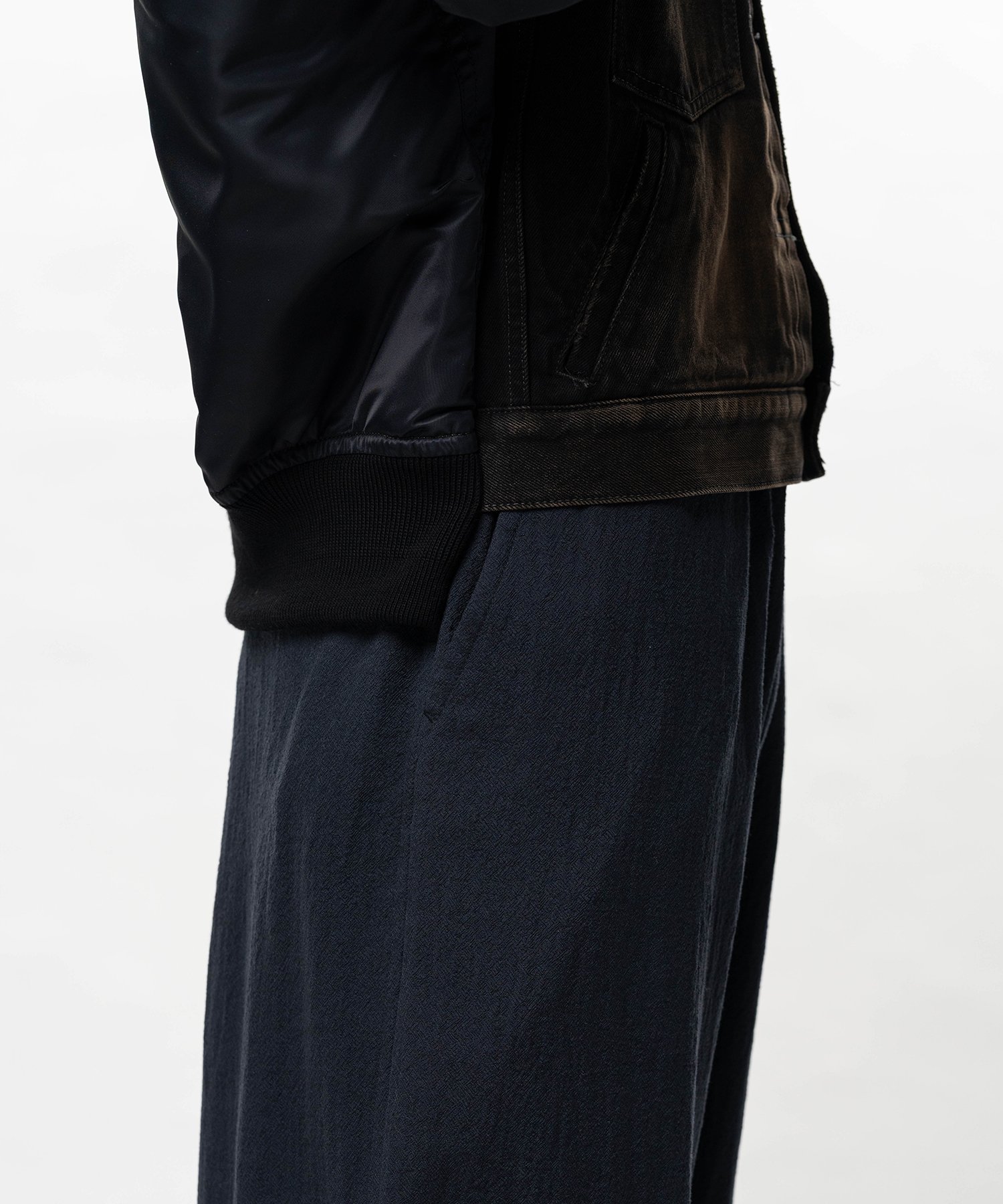 Front Back Combined Denim Jacket