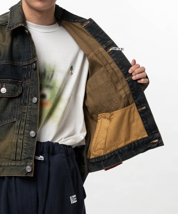 Front Back Combined Denim Jacket