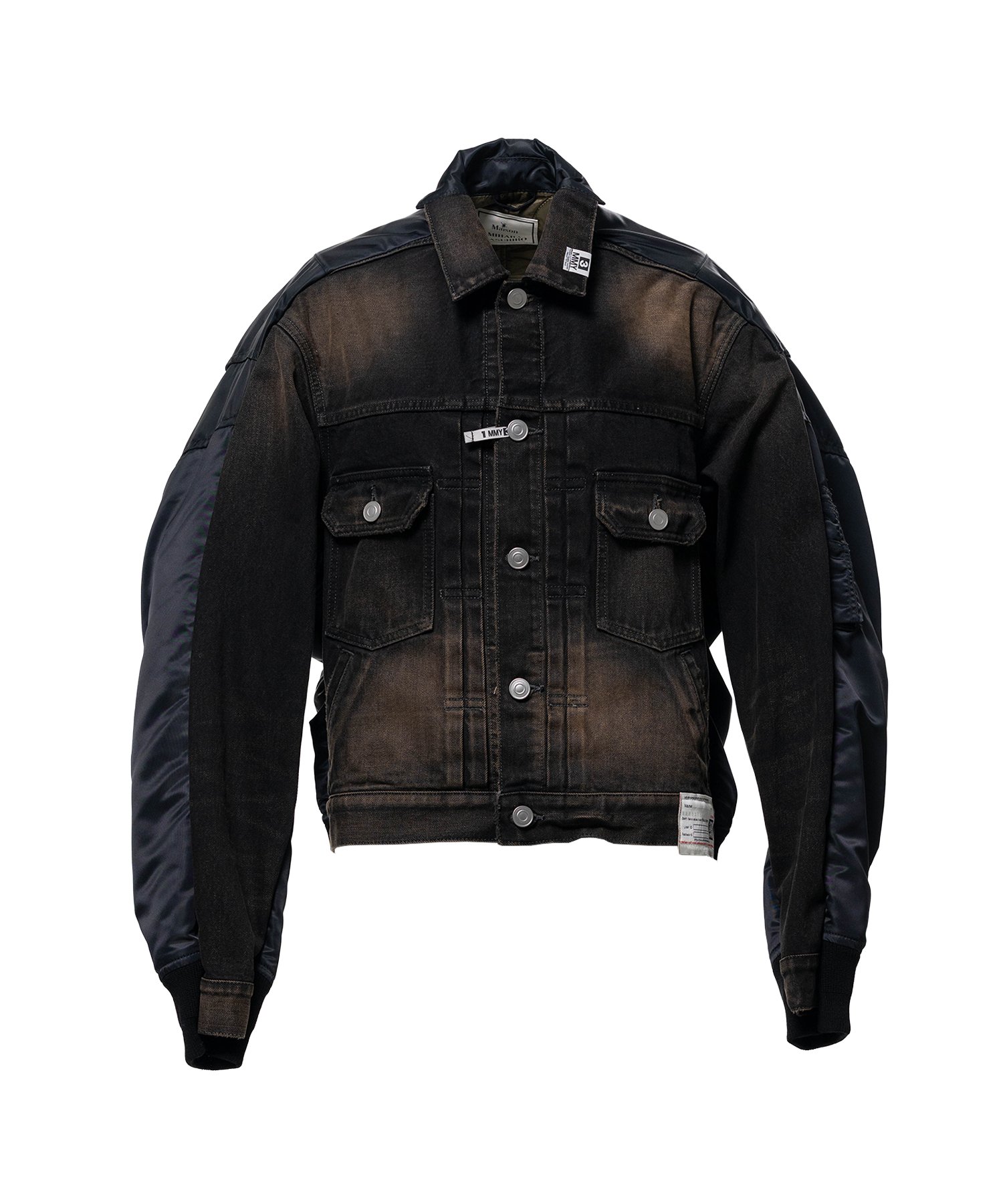 Front Back Combined Denim Jacket