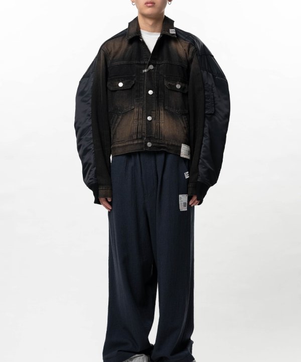 Front Back Combined Denim Jacket