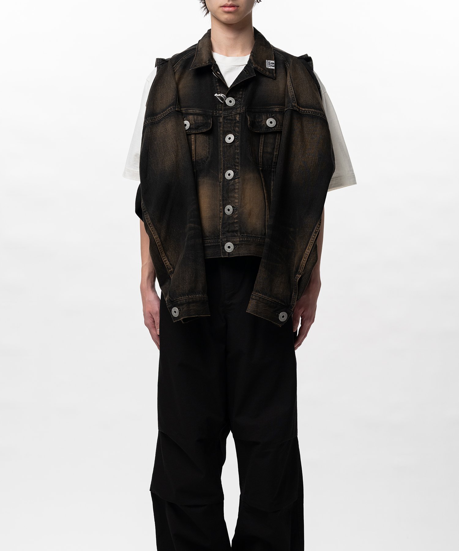 Vest Combined Denim Jacket