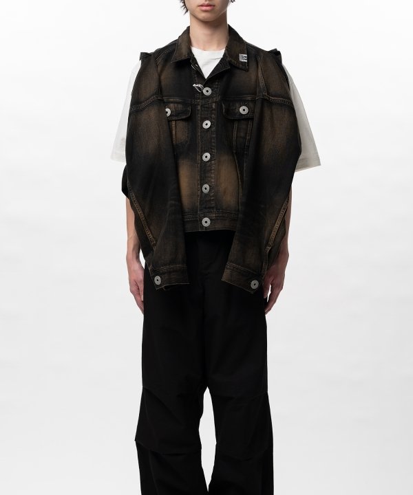 Vest Combined Denim Jacket