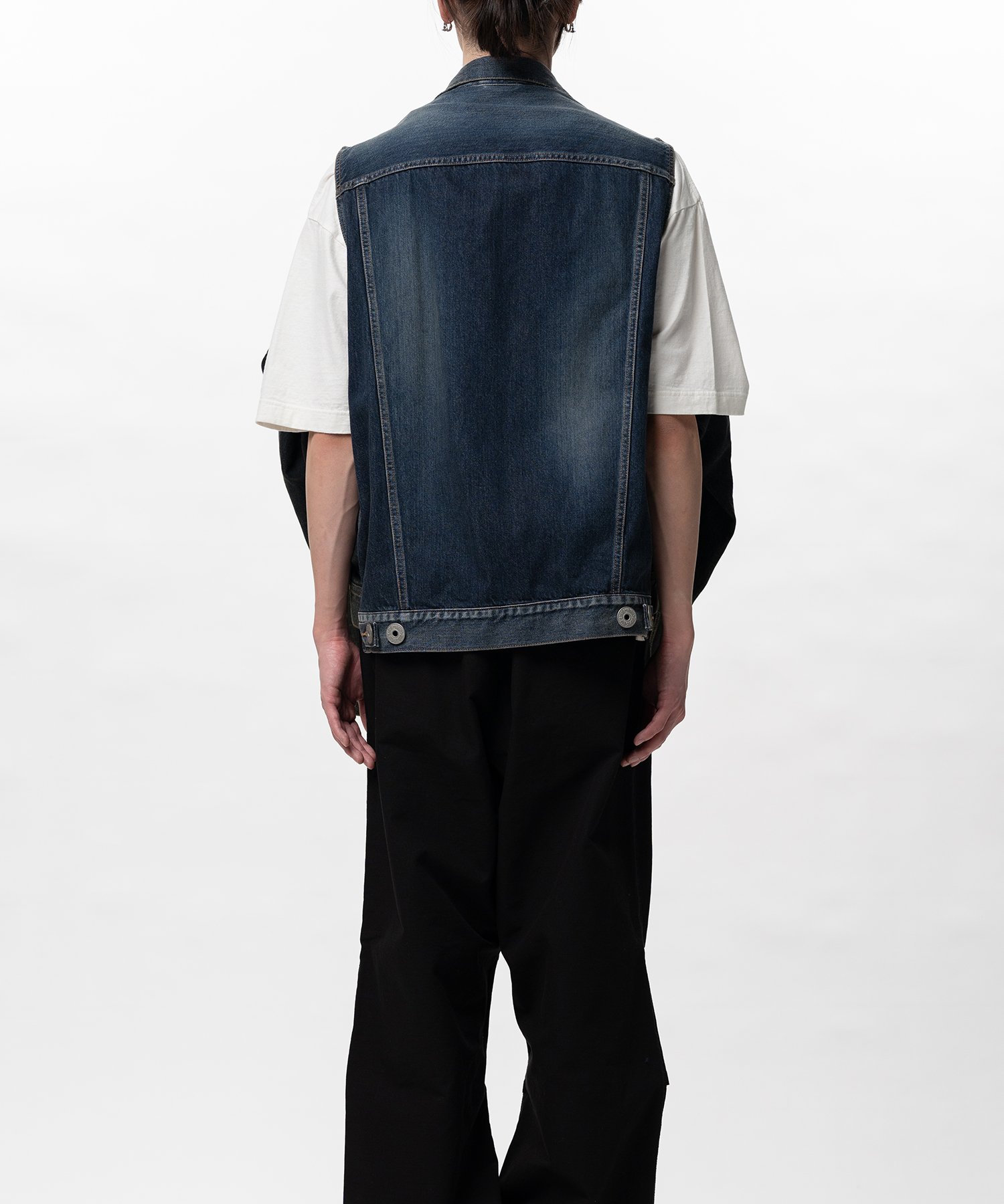 Vest Combined Denim Jacket